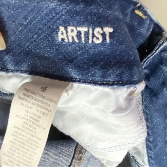 American Eagle Artist Crop Med Dark Wash Jeans - Picture 5 of 10